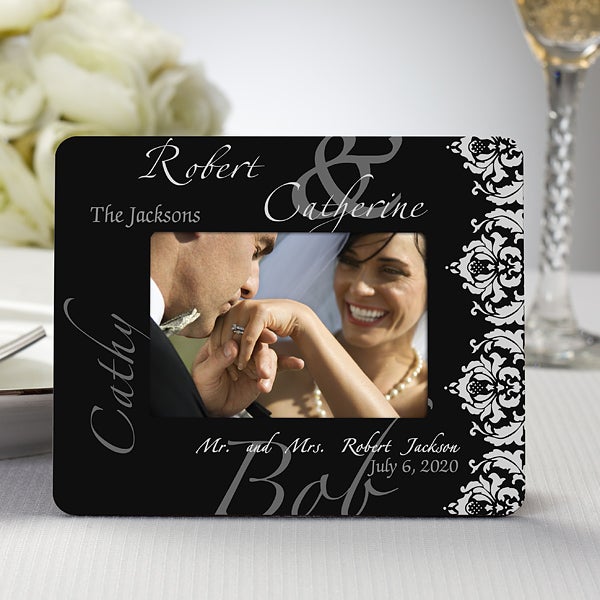 Wedding Couple Personalized Mini Favor Picture Frames