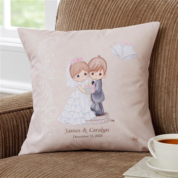 Personalized Wedding Pillows - Precious Moments Bride & Groom - 11681