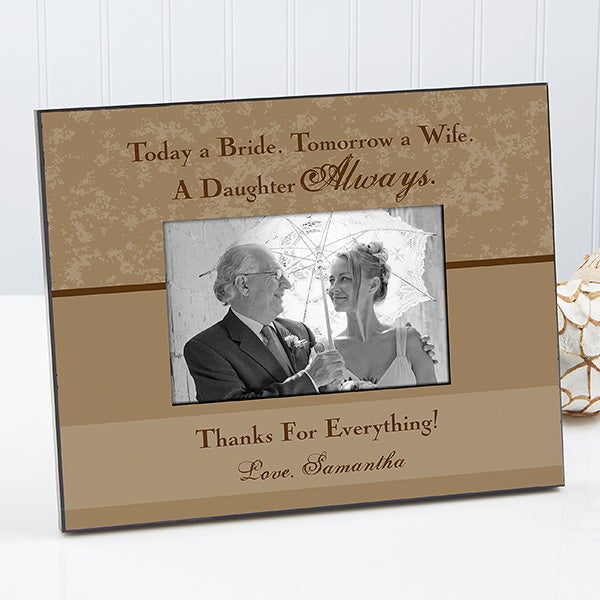 11688   Father of the Bride Personalized Frame   Tan