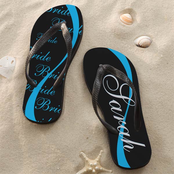 Personalized Flip Flop Sandals - Wedding Party