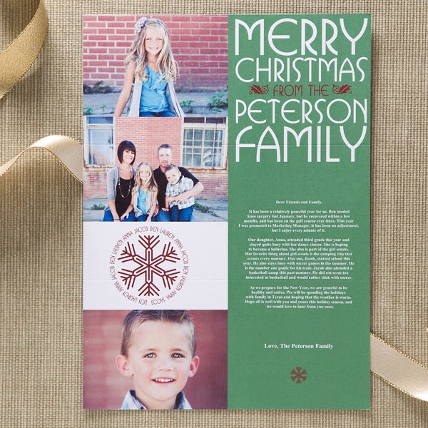 12000   Holiday Personalized Photo Letter   Front