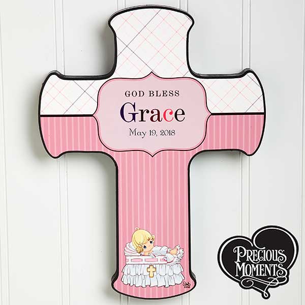 12067 - Precious Moments® Personalized Christening Baby Cross