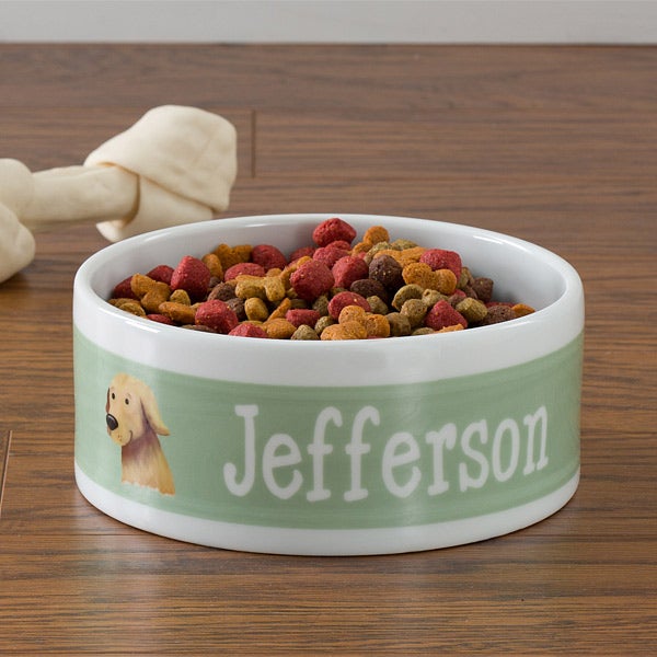 Personalized Dog Bowls - Dog Breeds - 12132