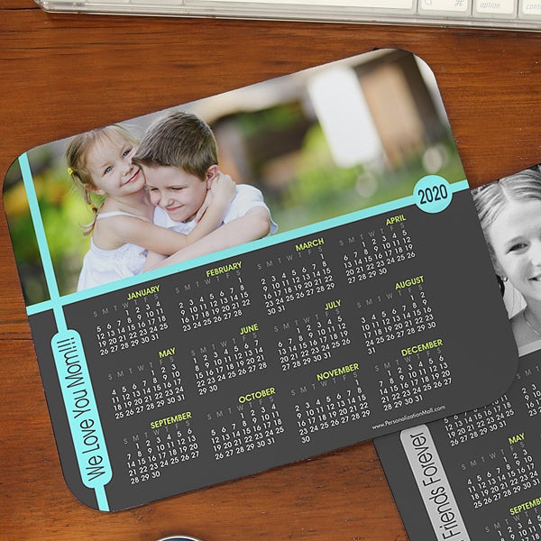 Personalized Photo Calendar Mouse Pads