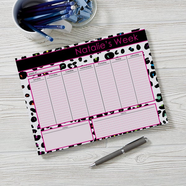 Personalized Desk Pad Calendars for Women Her Weekly Agenda