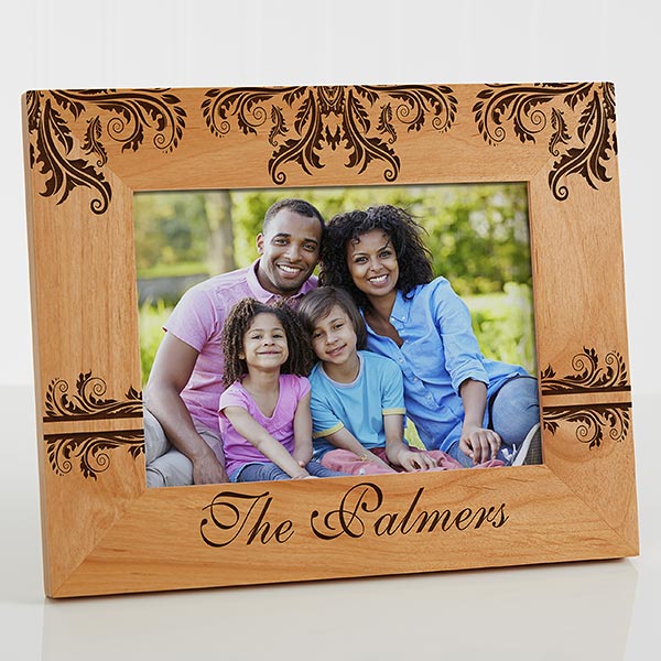 Personalized Picture Frame for Family Custom Engraved PictureFrame with  Name, Text - Engraved Design Your Own Picture Frame Family Photo Frame  Firends