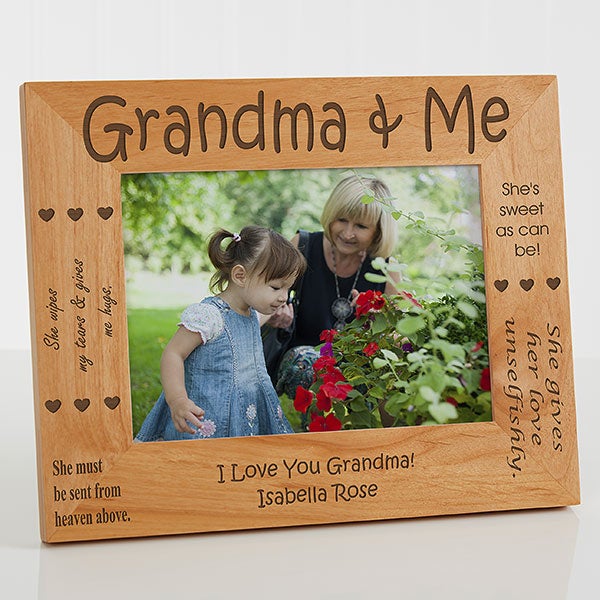 Personalized Grandparents Wood Picture Frame - 1248