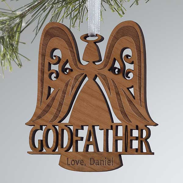 Personalized Christmas Ornaments - Godparent Angel