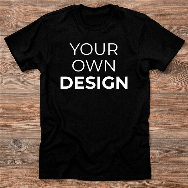 Design Your Own Hanes Adult T Shirt Black