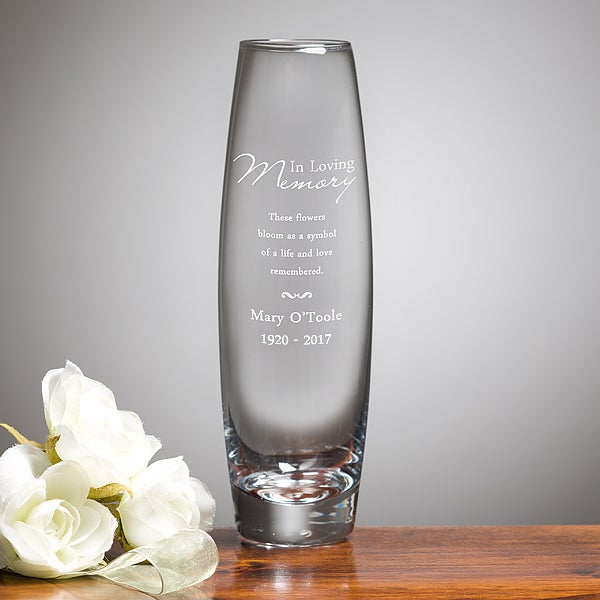 Personalized Memorial Bud Vase