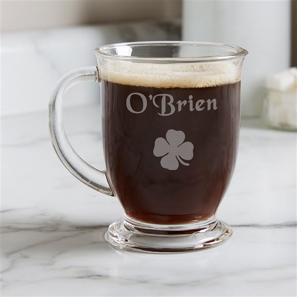 8 Ounce Clear Glass Irish Coffee Mug Set of 4 