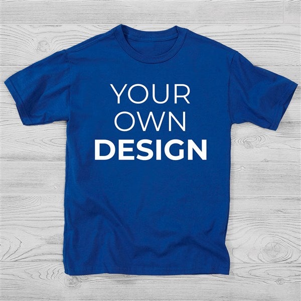 Create Your Own Custom Kids T Shirts Royal Blue