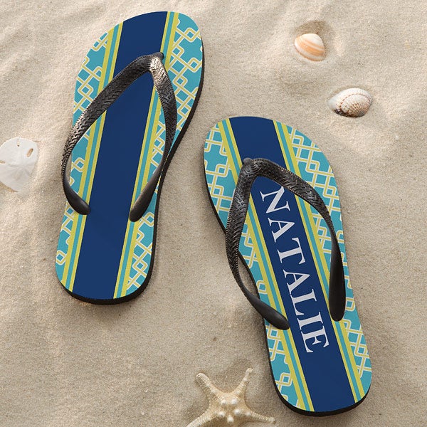 Engraved cheap flip flops