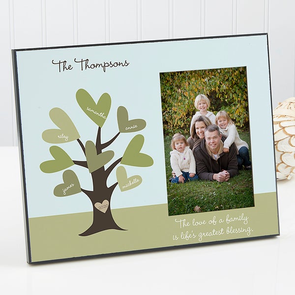 12870 - Leaves Of Love Family Tree Personalized Photo Frame