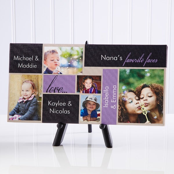 Personalized Photo Collage Canvas Art - Favorite Faces - 12887