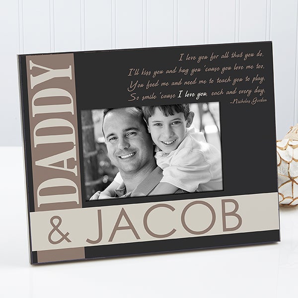 father and son photo frame