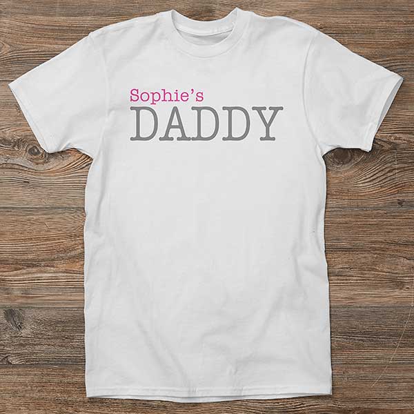 PersonalizationMall Personalized Father Daughter T-shirts - Daddy - Adult XX-Large (add - Black