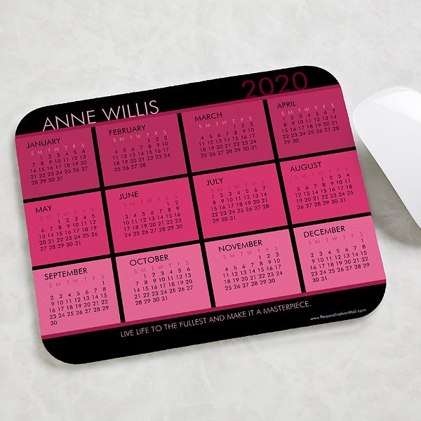 Personalized Calendar Mouse Pads It S A Date