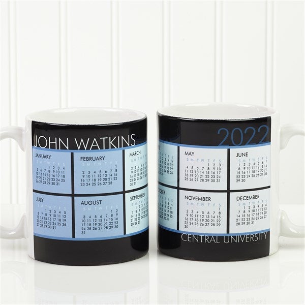 Personalized Coffee Mug Calendars It's A Date