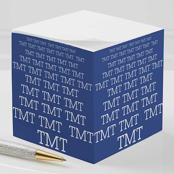 Personalized Sticky Note Cubes - Optic Name - 13170