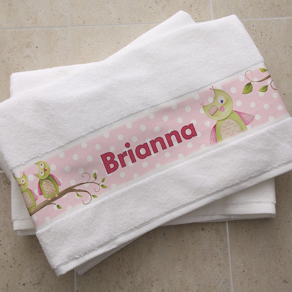 Personalized Kids Bath Towels - Owl About You