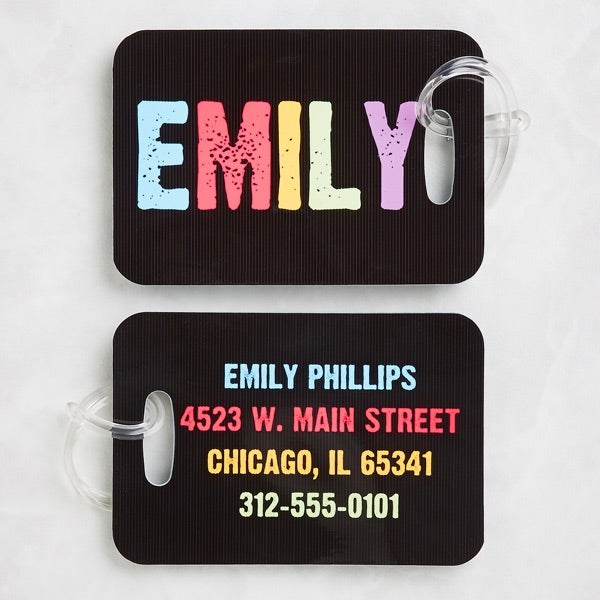 School Bag Tags for Kids - Personalised Bag Tags