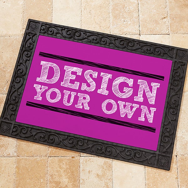 Create Your Own Custom Personalized Doormats Fuchsia