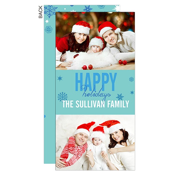 Personalized Photo Postcard Christmas Cards - Season's Greetings - 13333