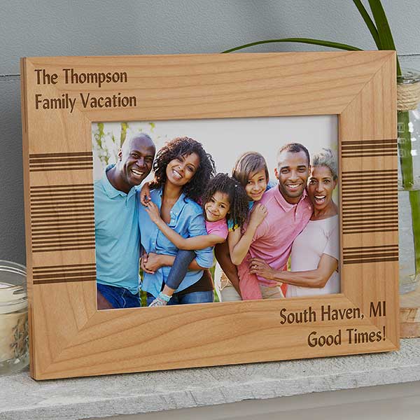 Always Thankful Personalized 4x6 Family Photo Frame