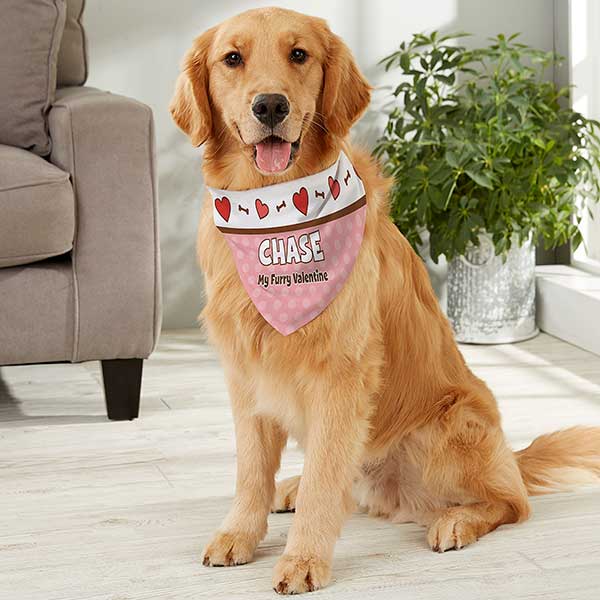 valentines day dog bandana