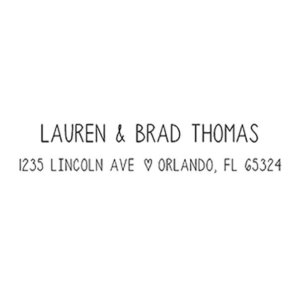 Personalized Address Stamp - Simply In Love