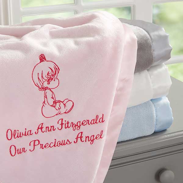 precious moments pink blanket