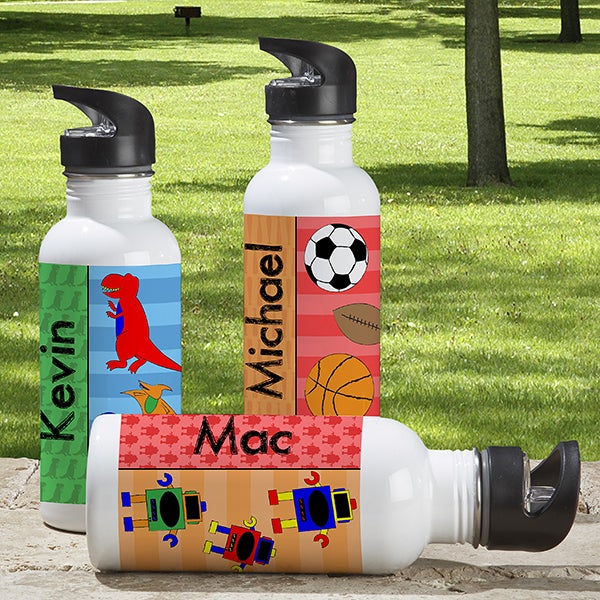 Personalized Water Bottle for Boys - Just For Him - 13766