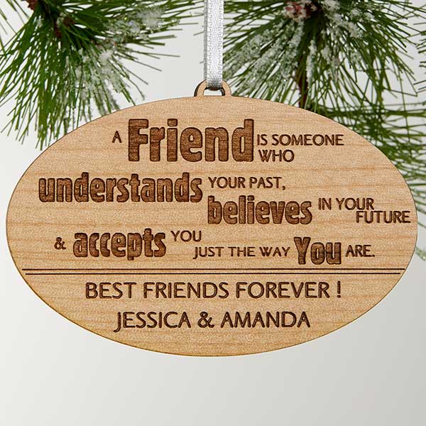 Engraved Christmas Ornaments - Forever Friend - 13874