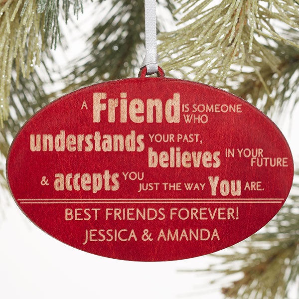 Engraved Christmas Ornaments - Forever Friend - 13874