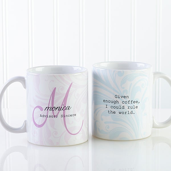 Printed Coffee Cups | 12 oz. Modern Style Coffee Mug