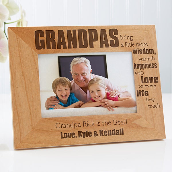 Personalized Grandpa Picture Frames Wonderful Grandpa