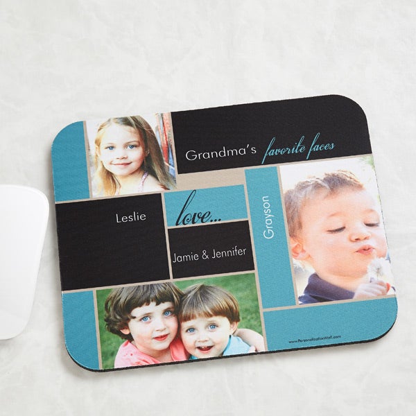 Personalized Photo Mouse Pads - Favorite Faces - 14098
