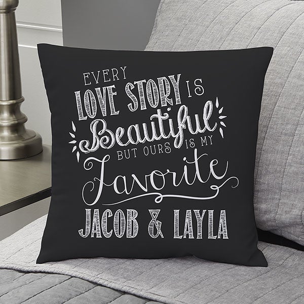 Personalized Throw Pillows - Romantic Love Quotes - 14128