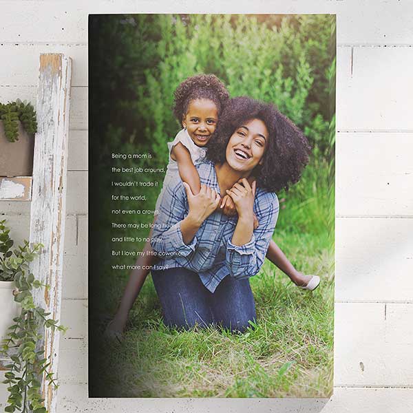 Personalized Canvas Prints for Her - Photo Sentiments - 14215