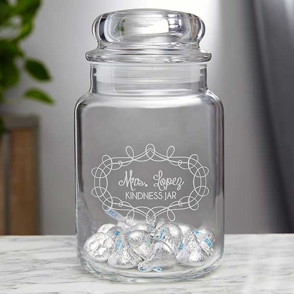 Teacher Classroom Glass Cookie / Treat Jar