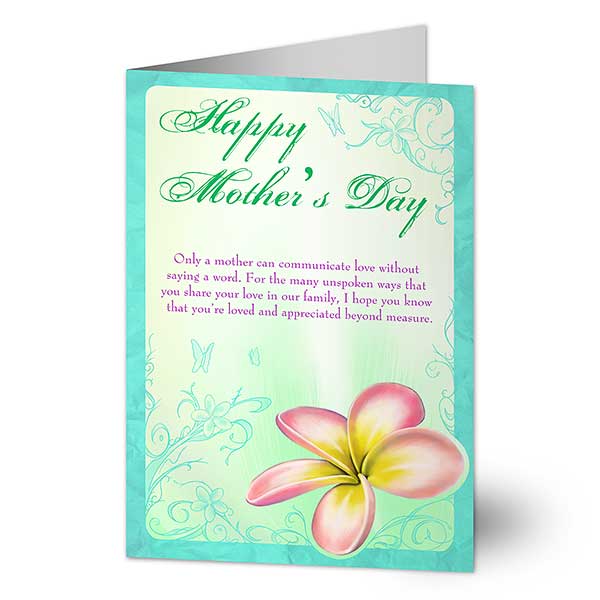 Personalized Mother's Day Cards - A Mother's Love Blooms - 14325