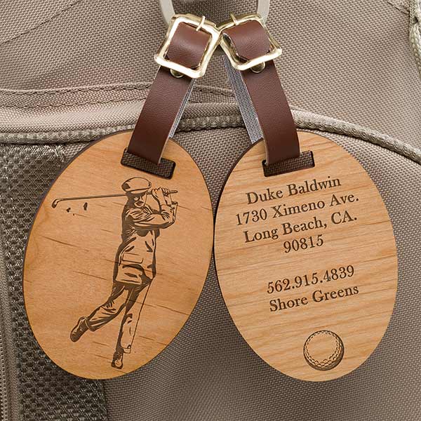 Wood Golf Bag Tags: 3 H X 3 W HPG Promotional Products, 51% OFF