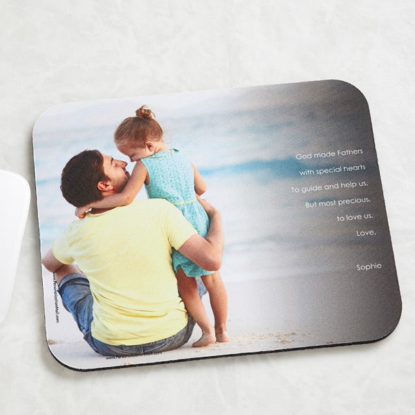 Personalized Photo Mouse Pad for Him - Photo Sentiments  - 14398
