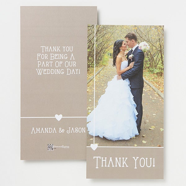 unique wedding thank you cards