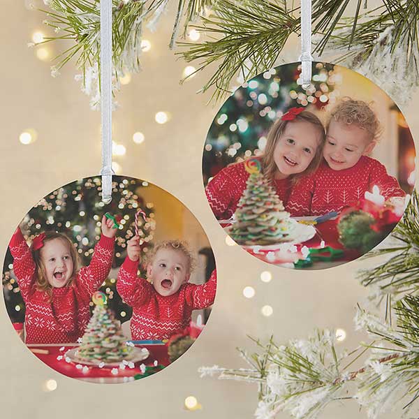 Personalized Photo Christmas Ornament - 2-Sided - 14590