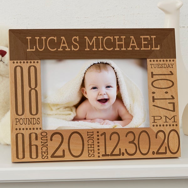 Birth Information Baby Picture Frames 