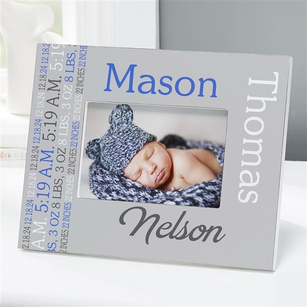 Darling Baby Boy Personalized Picture Frame