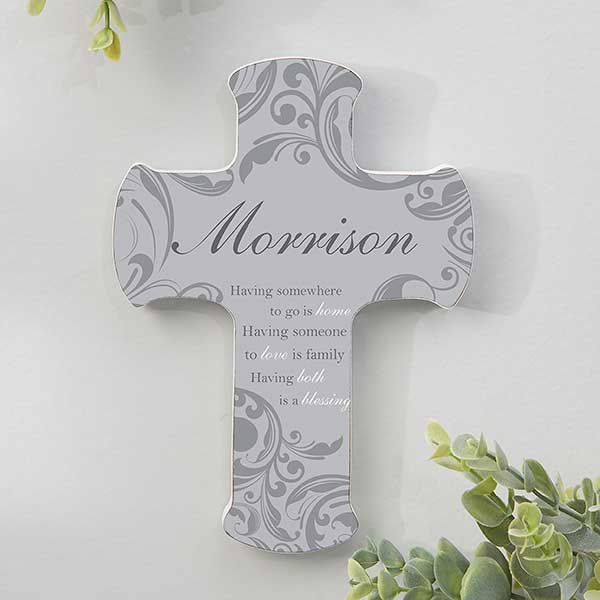 Personalized Wall Cross - Family Blessings - 14873