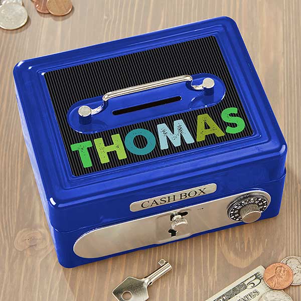 Personalized Kids Safe Cash Box - All Mine!